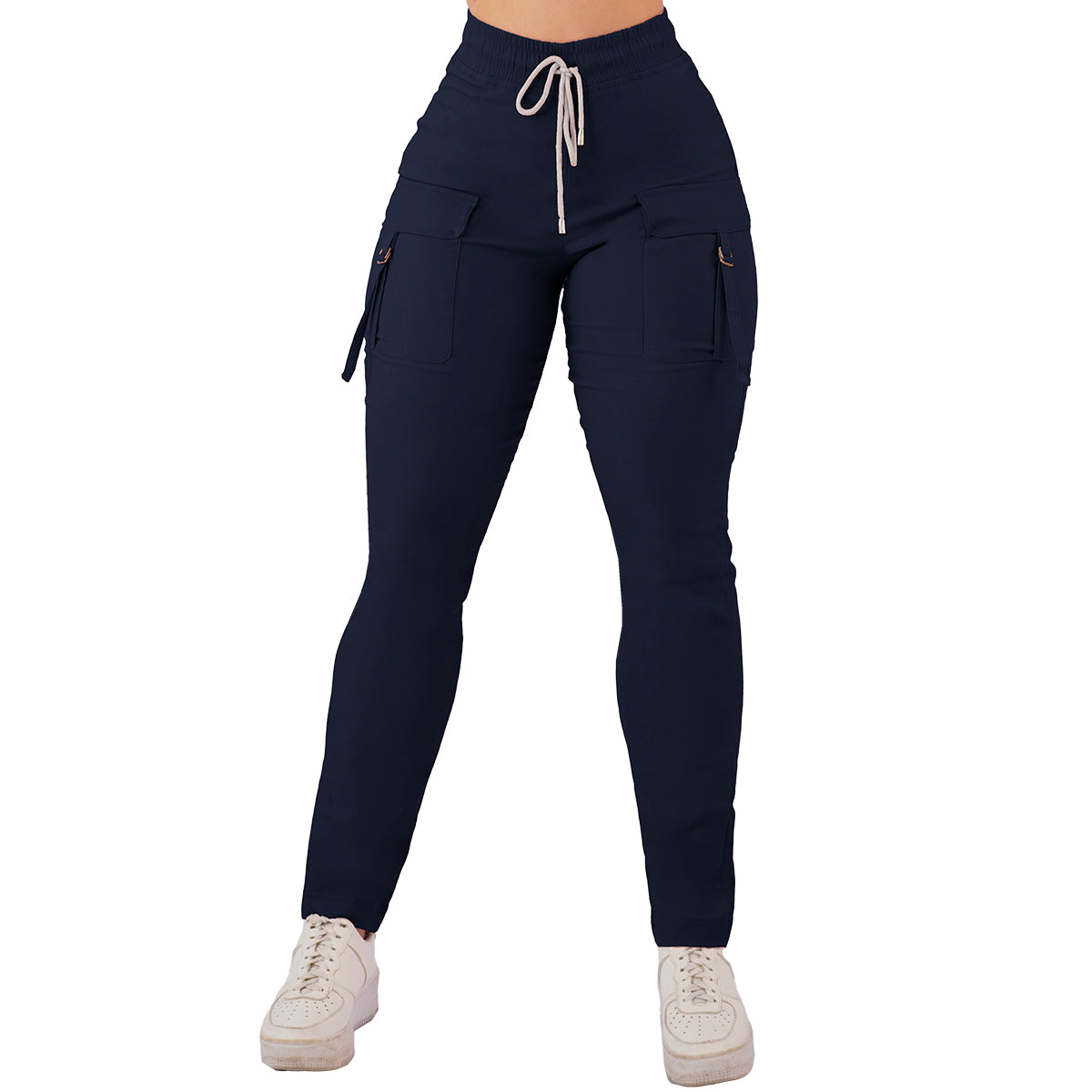 Jogger Dama Moda Casual Tipo Cargo Ajusta Cintura