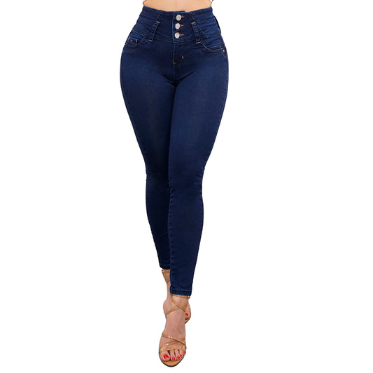 LipoJeans de Talle Alto con Efecto Levanta Cola 3766