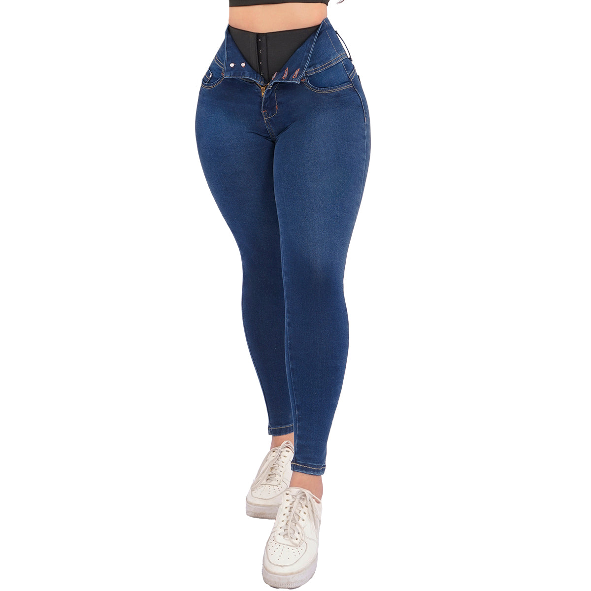 Faja Jeans Dama Pantalones Mujer Colombiano Levanta Pompa 3768/04