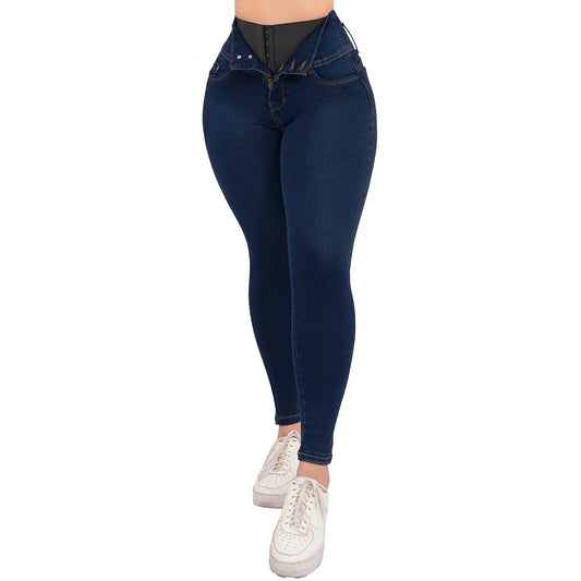 Faja Jeans Dama Pantalones Mujer Colombiano Levanta Pompa 3768/03