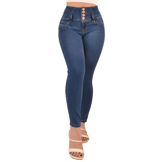 LipoJeans de Talle Alto con Efecto Levanta Cola 3672