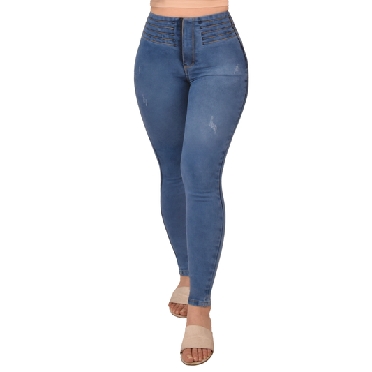 LipoJeans de Talle Alto con Efecto Levanta Cola 3684