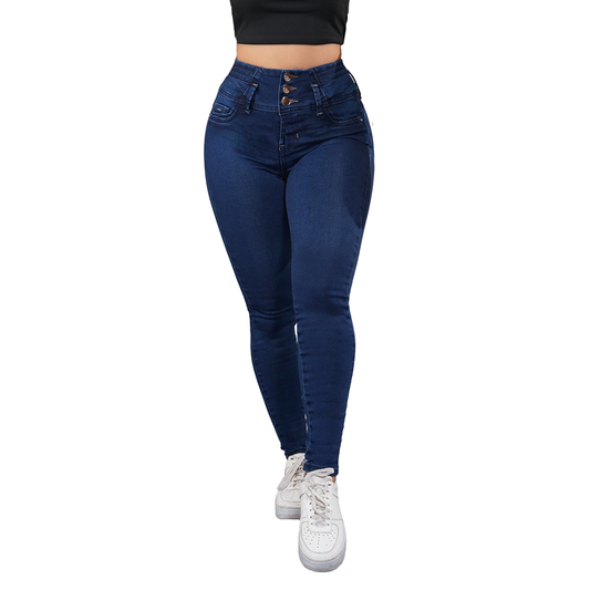 LipoJeans de Talle Alto con Efecto Levanta Cola 3765