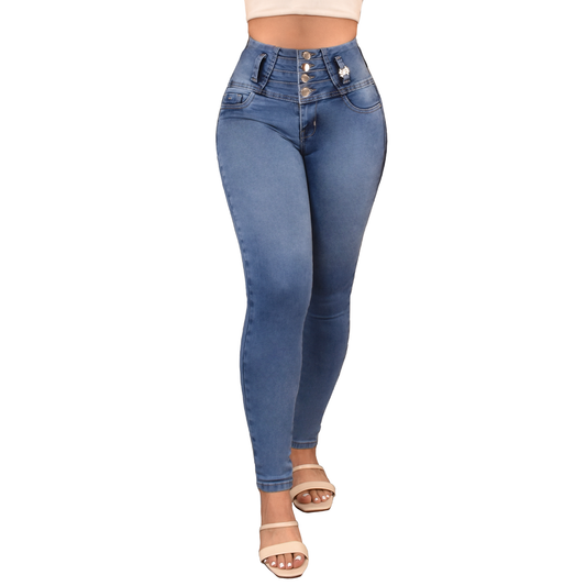 LipoJeans de Talle Alto con Efecto Levanta Cola 3750