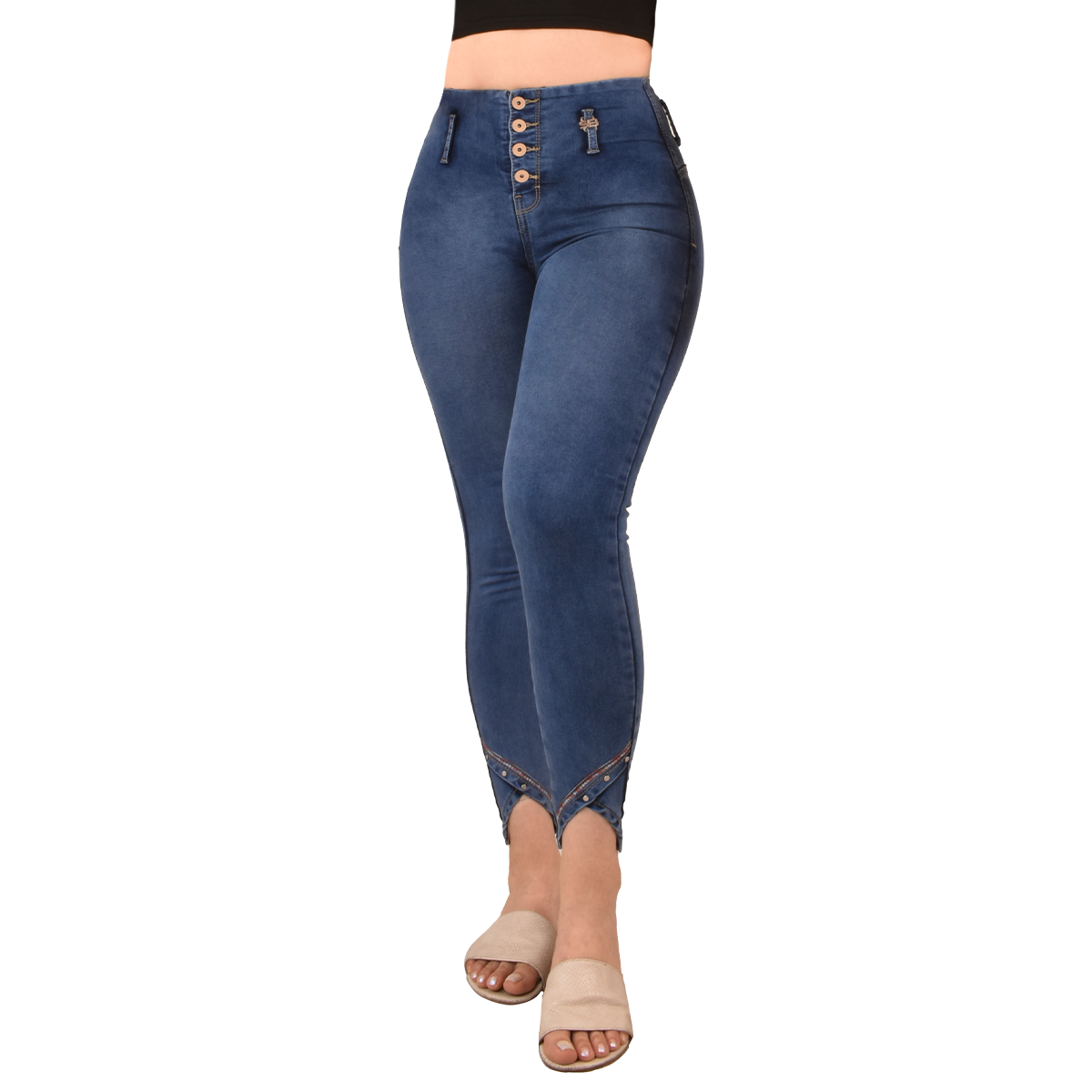 LipoJeans de Talle Alto con Efecto Levanta Cola 3673