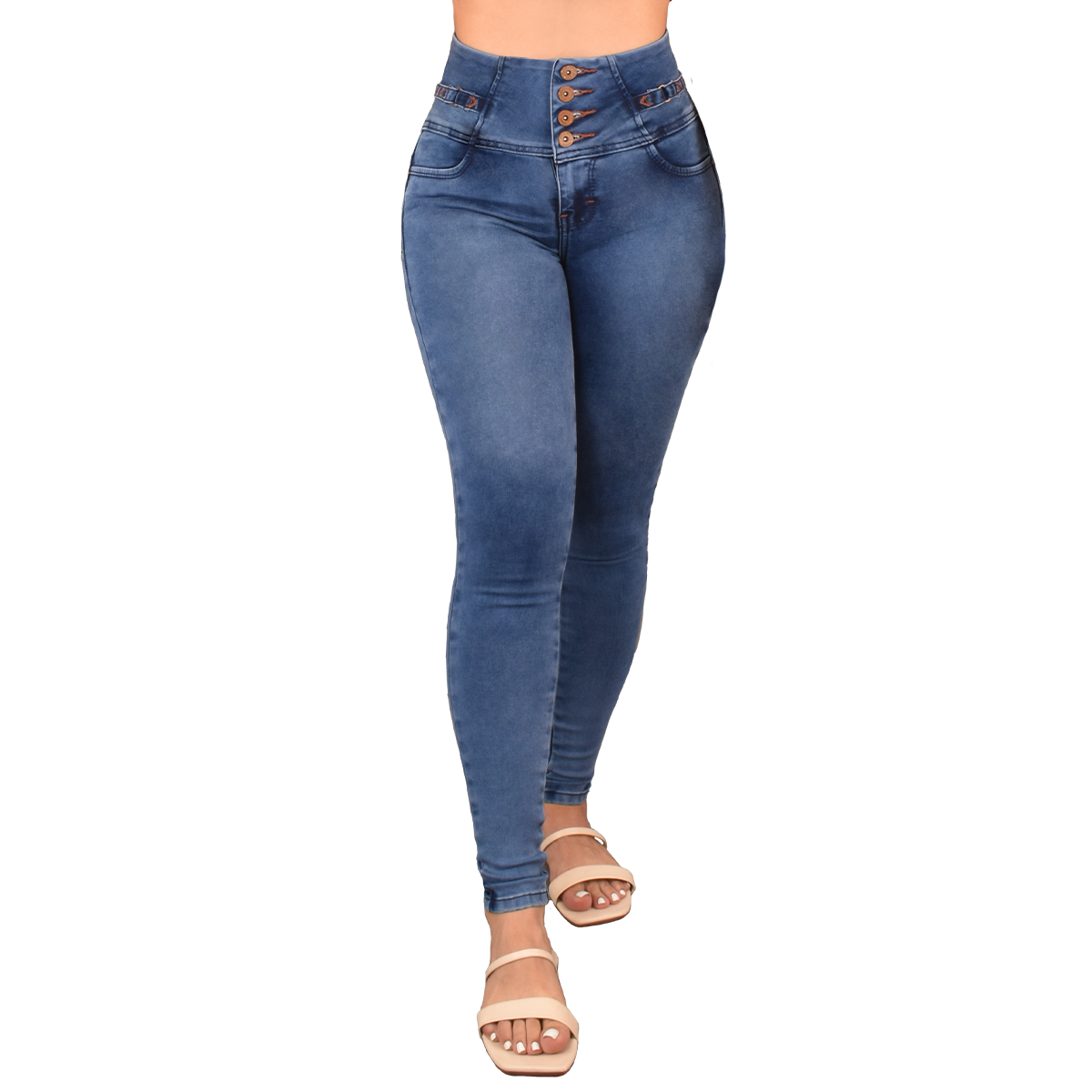 LipoJeans de Talle Alto con Efecto Levanta Cola 3668