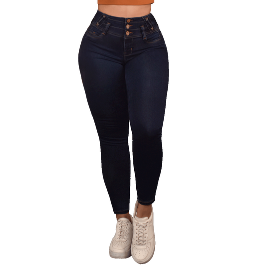 LipoJeans de Talle Alto con Efecto Levanta Cola 3767