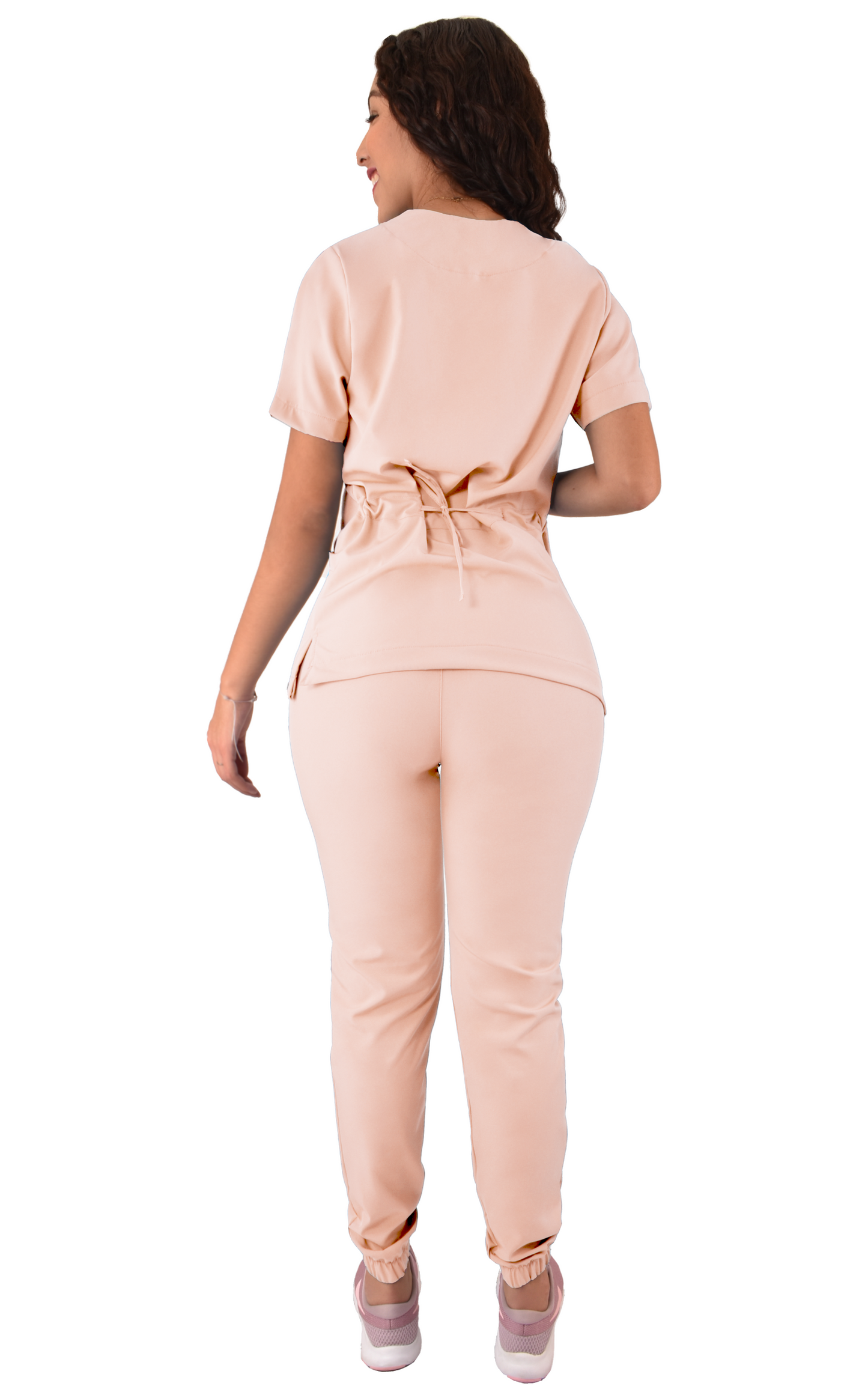 CONJUNTO QUIRURGICO ANTIFLUIDOS COLOR ROSA MUJER