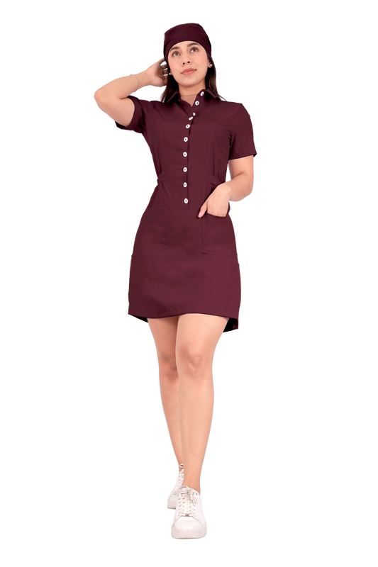 Vestido Quirúrgico Vino