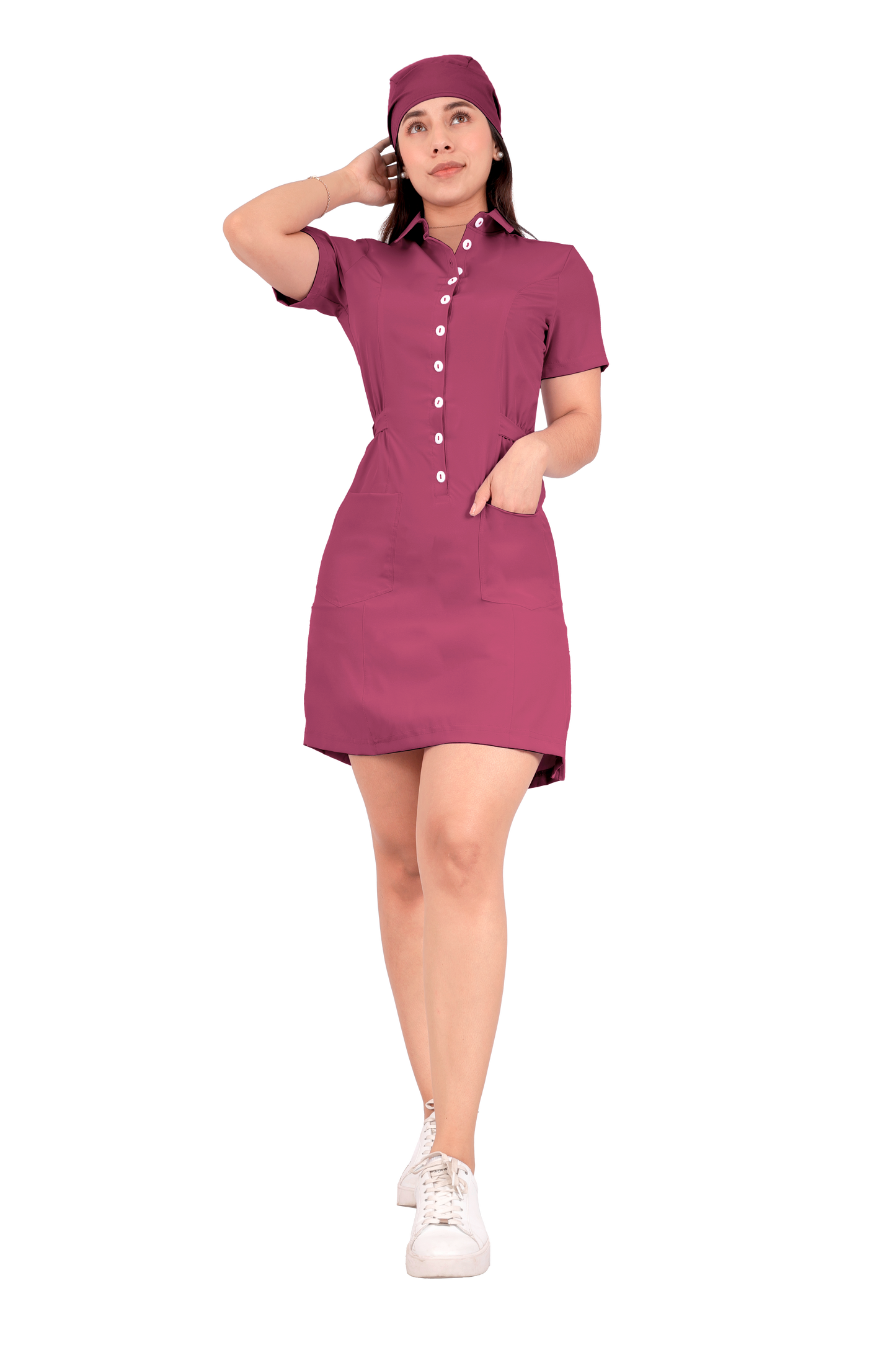 Vestido Quirúrgico Magenta