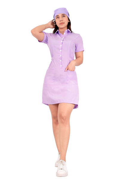 Vestido Quirúrgico Violeta Claro