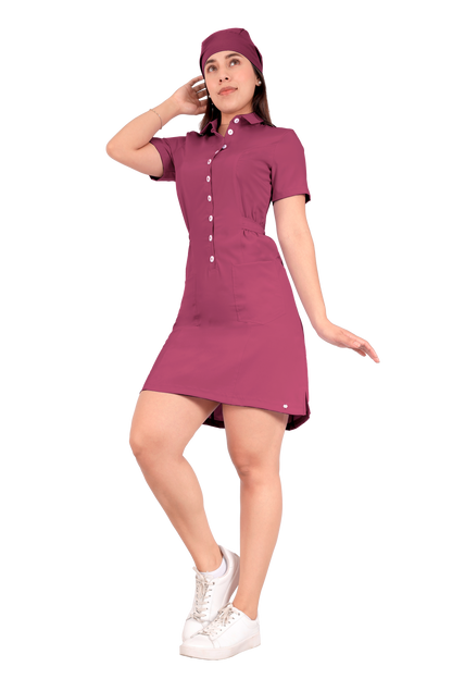 Vestido Quirúrgico Magenta