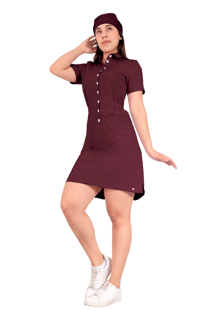 Vestido Quirúrgico Vino