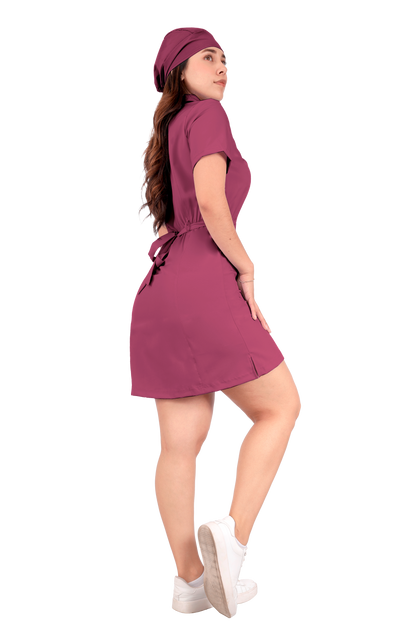 Vestido Quirúrgico Magenta
