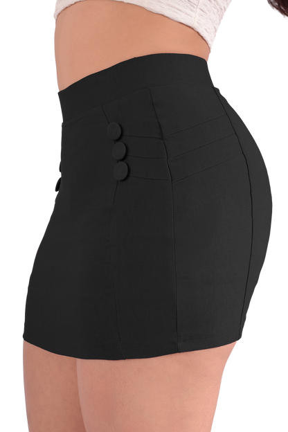 Short falda 6310-01 Negro