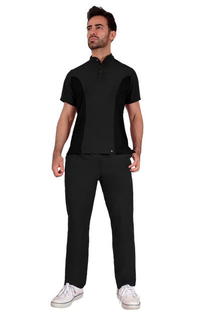 Conjunto Quirurgico Antifluidos corte Recto - Negro 6319-01