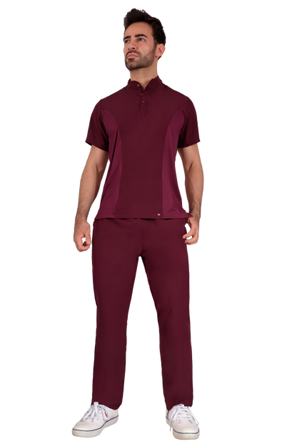 Conjunto Quirurgico Antifluidos corte Recto - Vino 6319-06