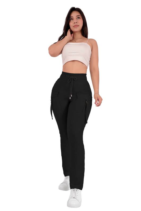 Jogger Stretch  6167-01 Negro