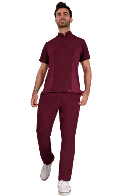 Conjunto Quirurgico Antifluidos corte Recto - Vino 6319-06