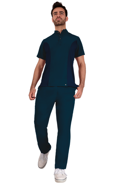Conjunto Quirurgico Antifluidos corte Recto - Azul Petróleo 6319-03