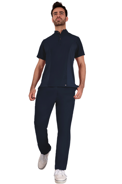 Conjunto Quirurgico Antifluidos corte Recto - Azul Marino 6319-02
