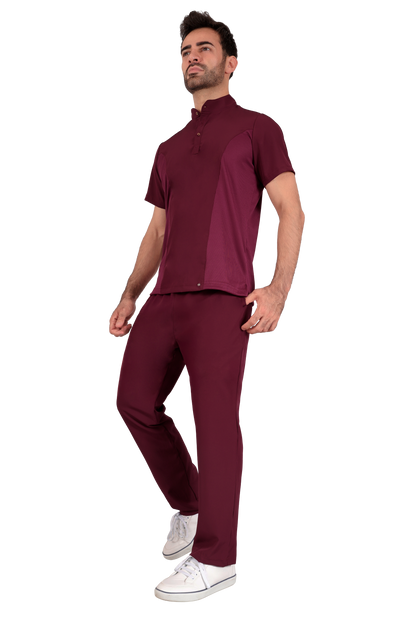 Conjunto Quirurgico Antifluidos corte Recto - Vino 6319-06