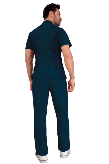 Conjunto Quirurgico Antifluidos corte Recto - Azul Petróleo 6319-03