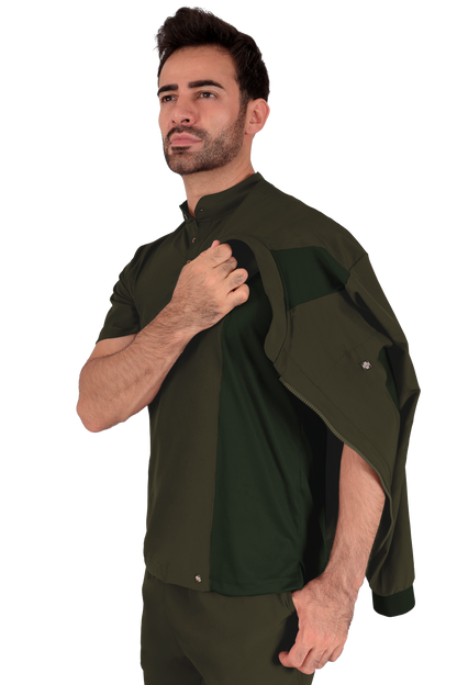 Conjunto Quirurgico Antifluidos corte Recto - Verde Olivo 6319-04