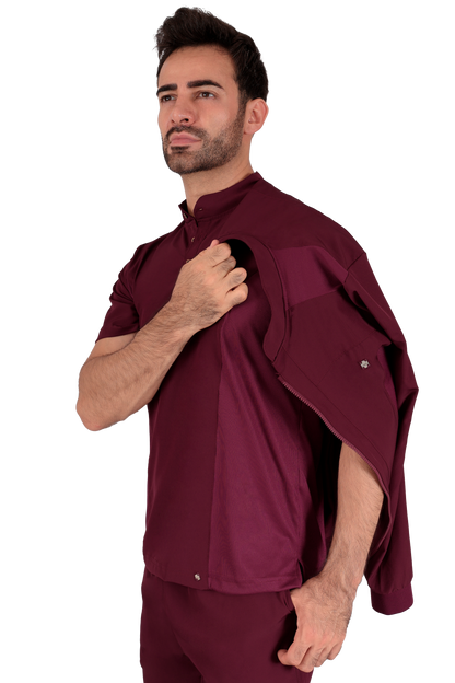 Conjunto Quirurgico Antifluidos corte Recto - Vino 6319-06