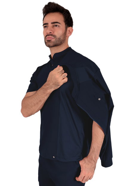 Conjunto Quirurgico Antifluidos corte Recto - Azul Marino 6319-02