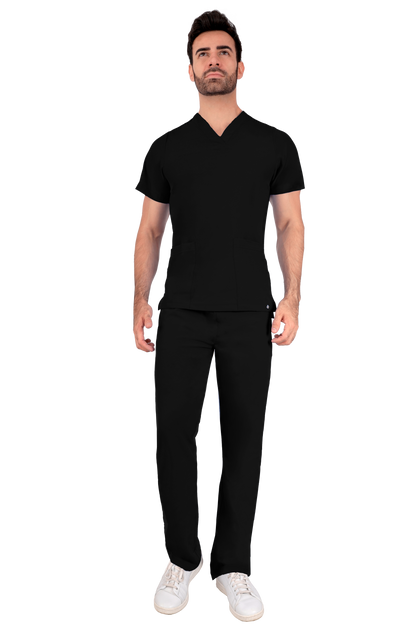 Conjunto Quirurgico Antifluidos corte Recto - Negro