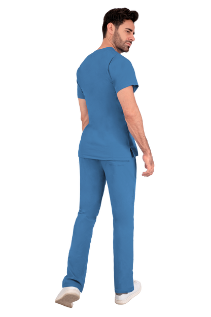 Conjunto Quirurgico Antifluidos corte Recto - Azul