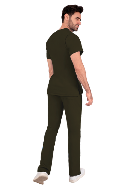 Conjunto Quirurgico Antifluidos corte Recto - Verde Olivo