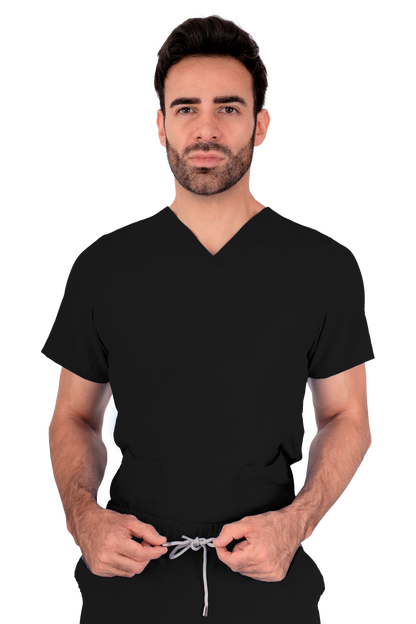 Conjunto Quirurgico Antifluidos corte Recto - Negro