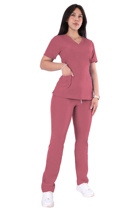 Conjunto Quirurgico Antifluidos corte Recto - 6234-08 Palo de Rosa