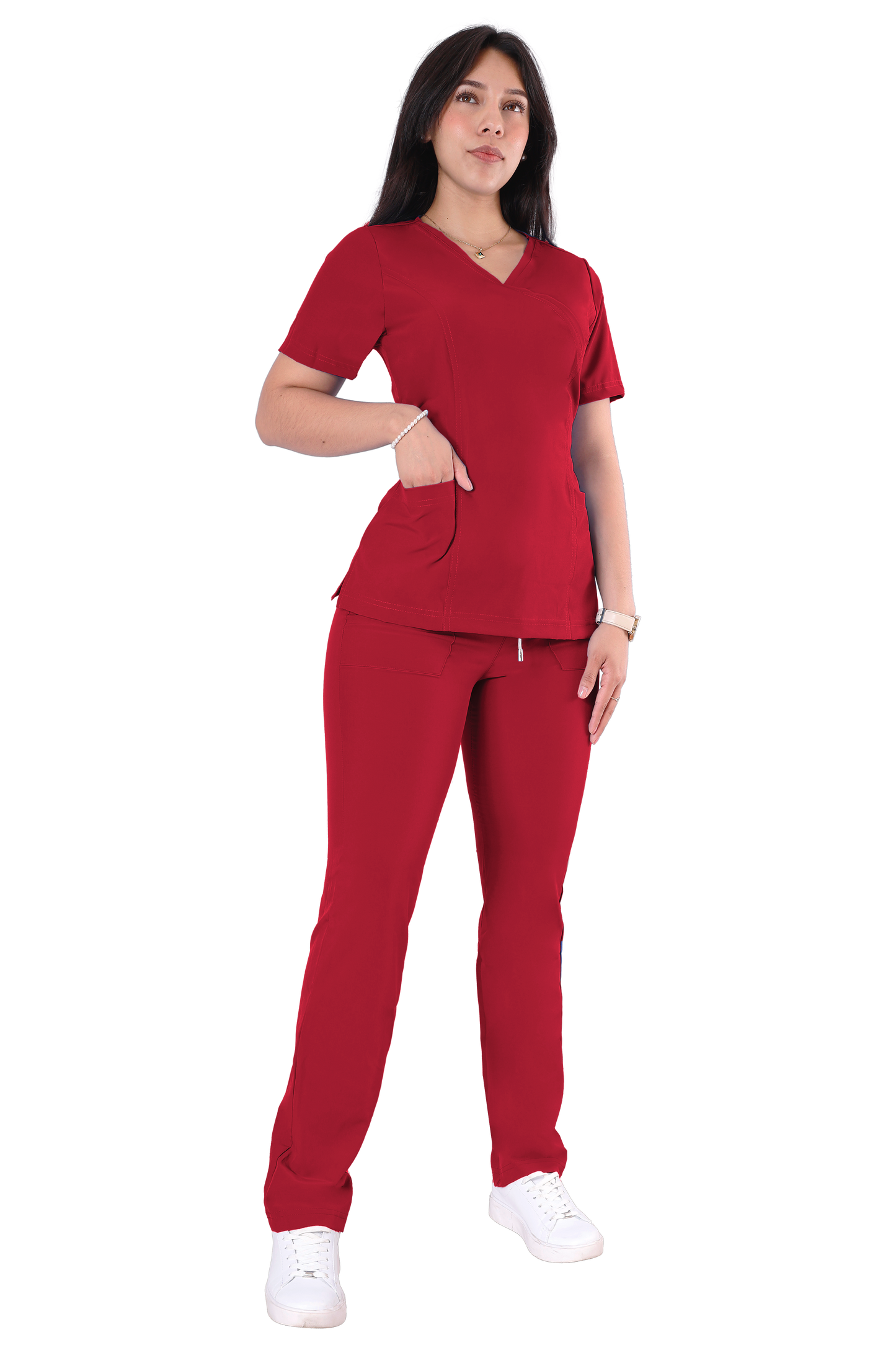 Conjunto Quirurgico Antifluidos corte Recto - 6234-05 Rojo