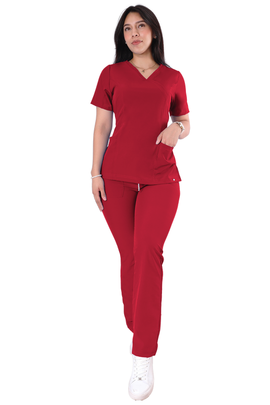 Conjunto Quirurgico Antifluidos corte Recto - 6234-05 Rojo