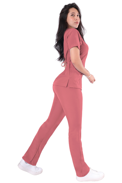Conjunto Quirurgico Antifluidos corte Recto - Palo de Rosa