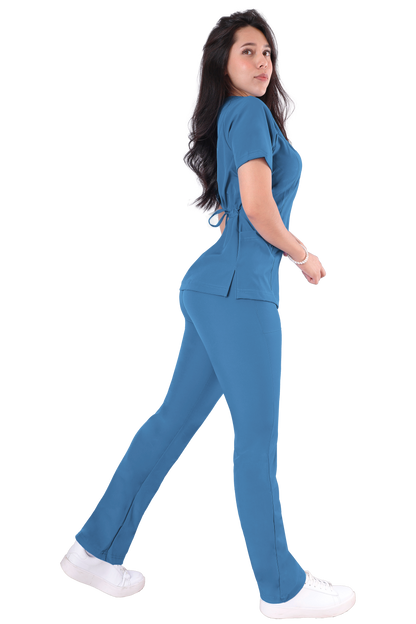 Conjunto Quirurgico Antifluidos corte Recto - Azul 6234-30
