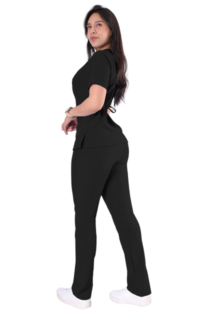 Conjunto Quirurgico Antifluidos corte Recto - Negro
