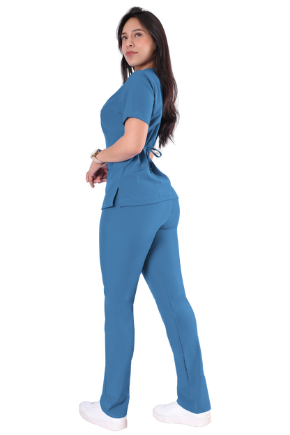 Conjunto Quirurgico Antifluidos corte Recto - Azul 6234-30