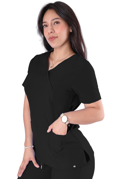 Conjunto Quirurgico Antifluidos corte Recto - Negro