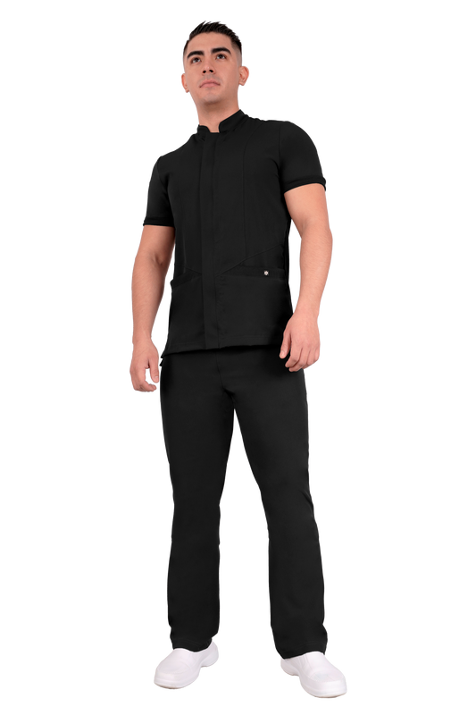 Conjunto Quirurgico Antifluidos corte Recto - Negro 6240-01