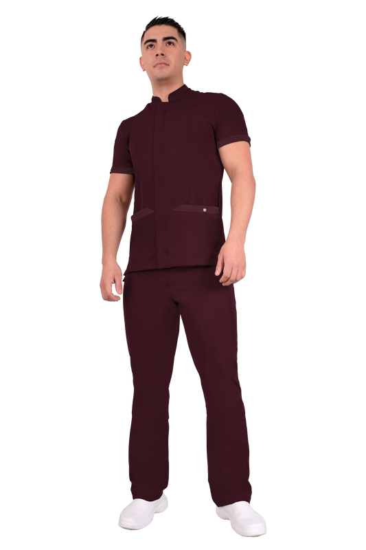Conjunto Quirurgico Antifluidos corte Recto - Vino 6240-02
