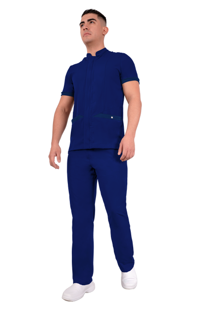 Conjunto Quirurgico Antifluidos corte Recto - Azul Rey 6240-03
