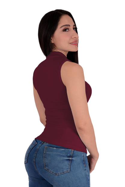 Blusa con Cierre Vino