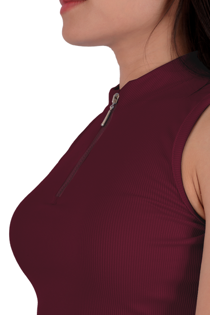 Blusa con Cierre Vino