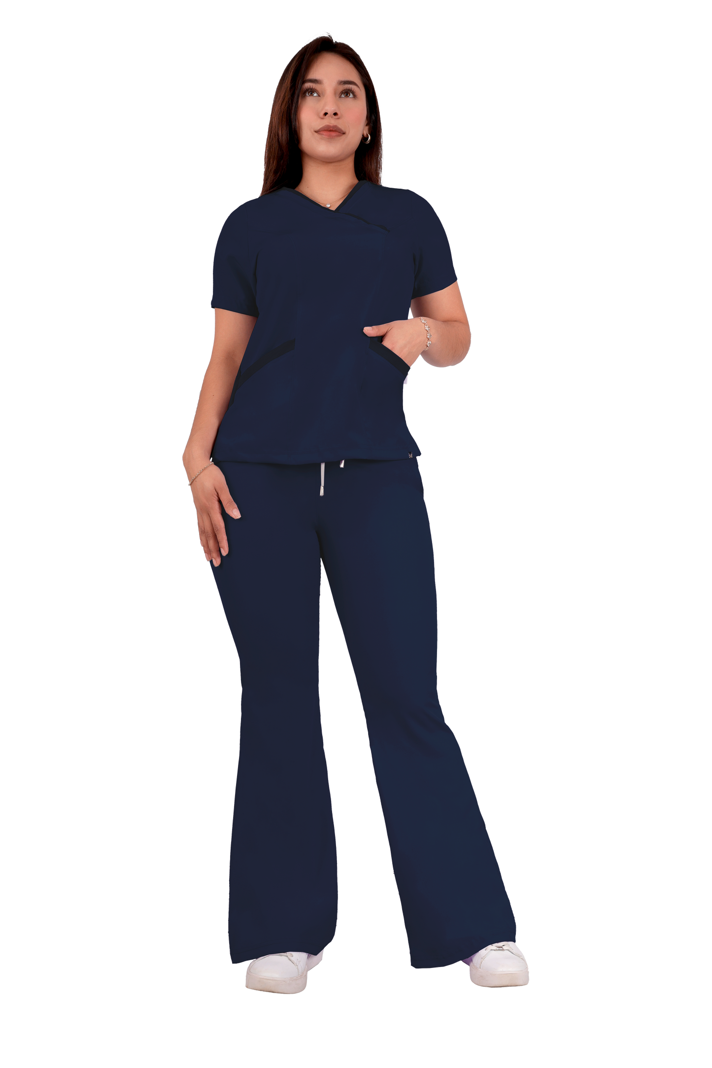 Conjunto Quirurgico Antifluidos corte Recto - Azul Marino 6242-05