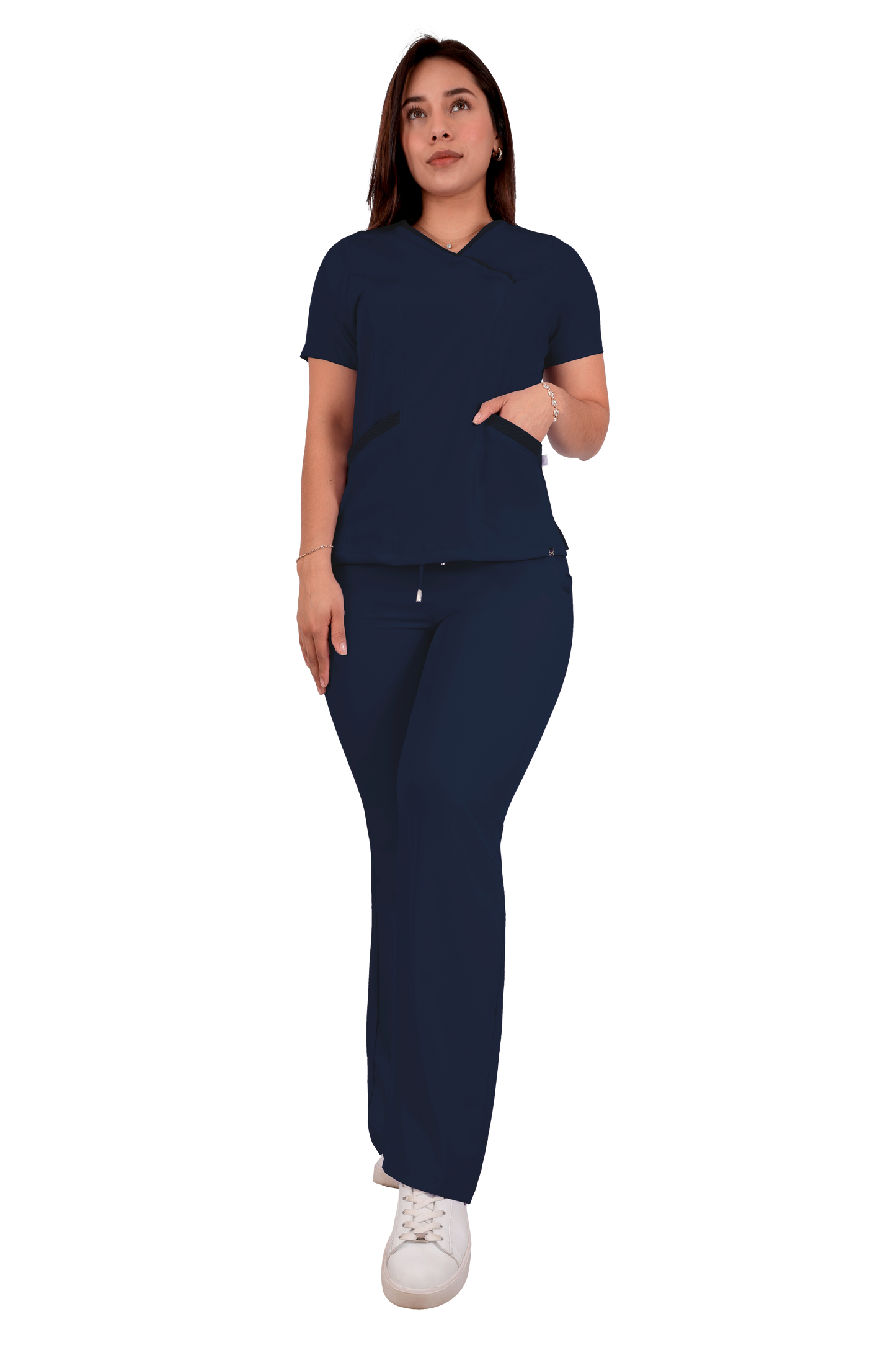 Conjunto Quirurgico Antifluidos corte Recto - Azul Marino 6242-05