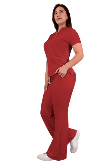 Conjunto Quirurgico Antifluidos corte Recto - Rojo 6242-02